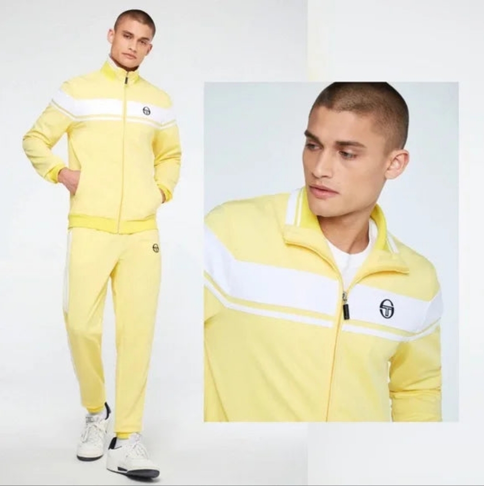 Men’s Sergio Tacchini Lemon | White Casual Tracksuit NWT